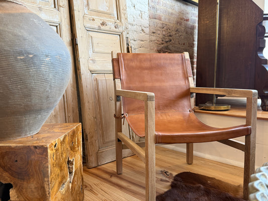 Urban Leather Sling Chair