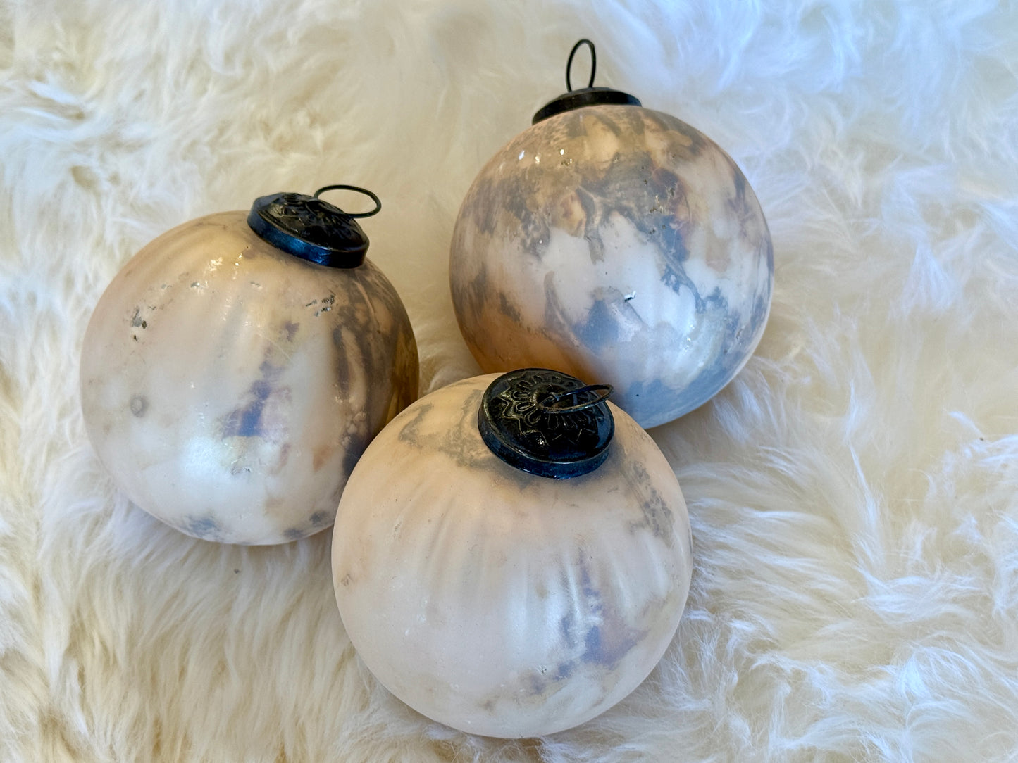 4" Artisan Glass Christmas Ornaments