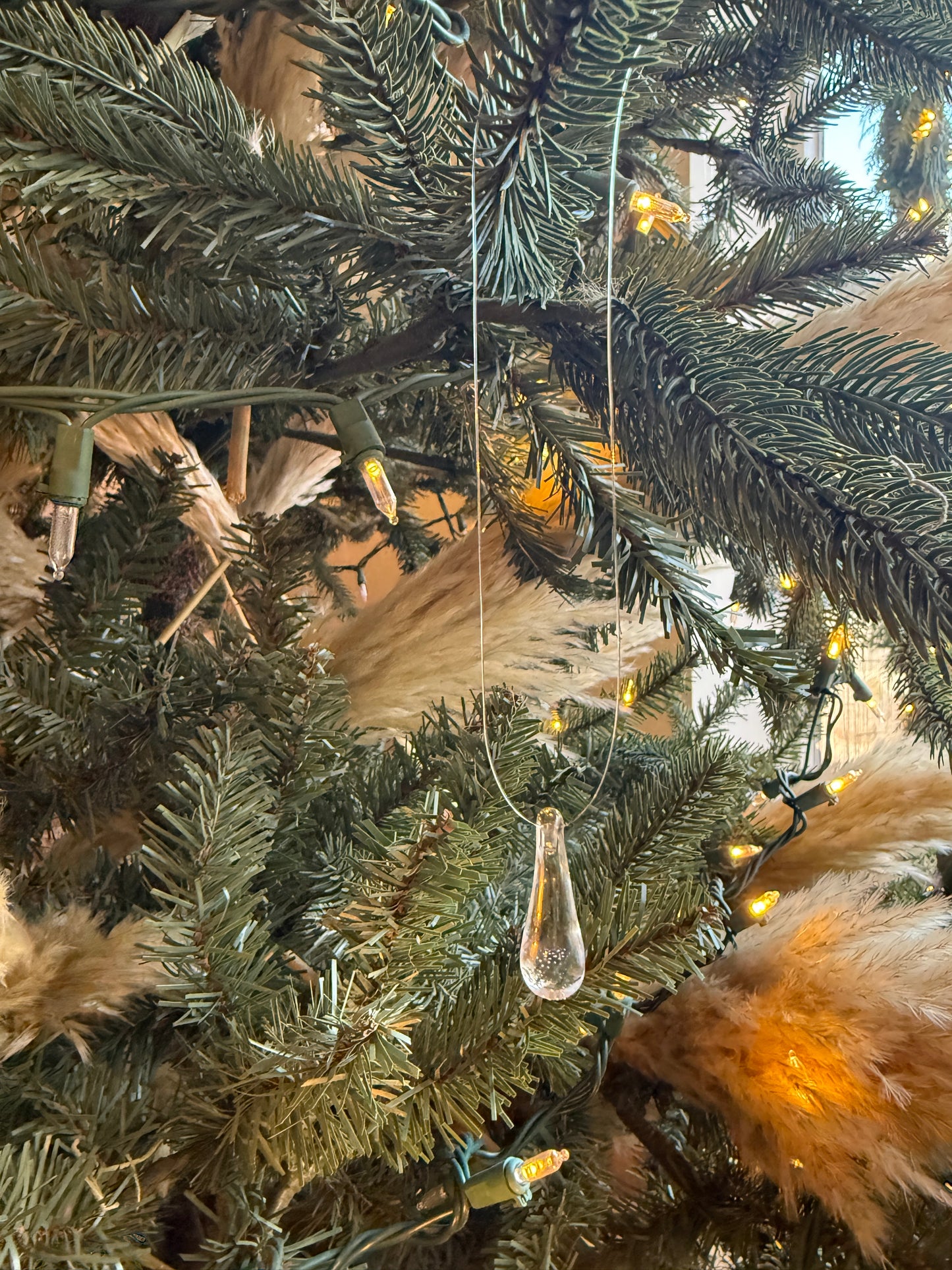 Glass Tree Icicle Ornaments