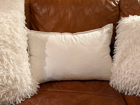 White Velvet Pillow