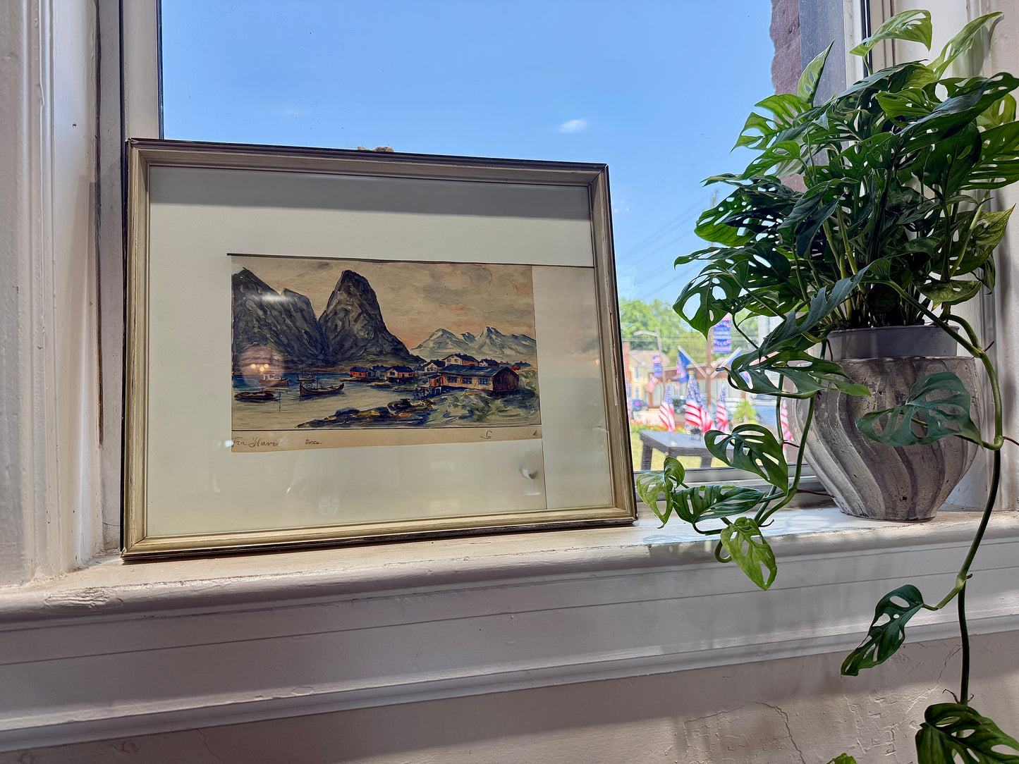 German Water Color signed