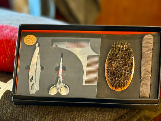 MM Beard Care Grooming Kit: Silver