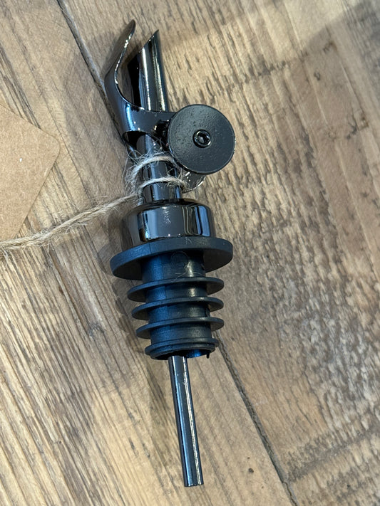 Self Closing Pour Spout - Charcoal / Brass