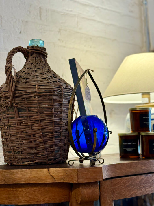 Wicker Covered Wine Bottle