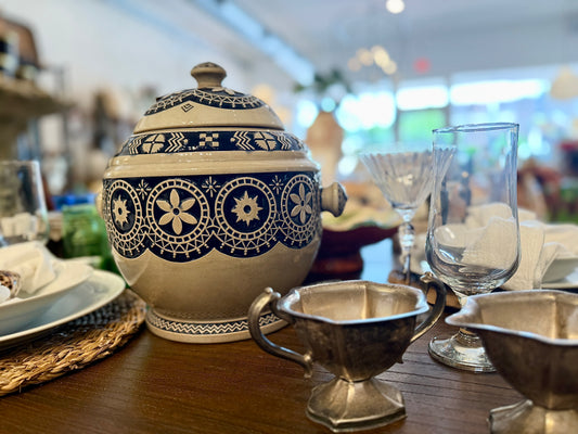 1910 German Jugendstil Punch Bowl