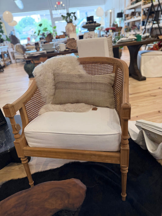 Turkish Hemp Pillow Cover 12"x20" . Feather insert included