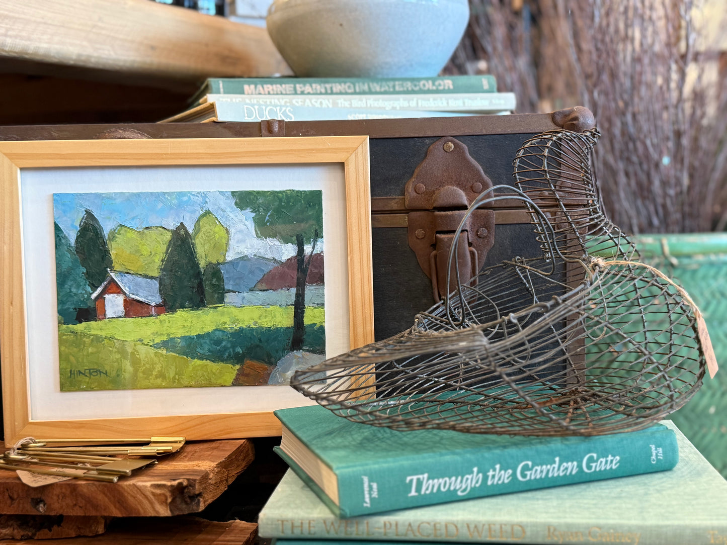Barn Landscape - Local Artist Pat Hinton