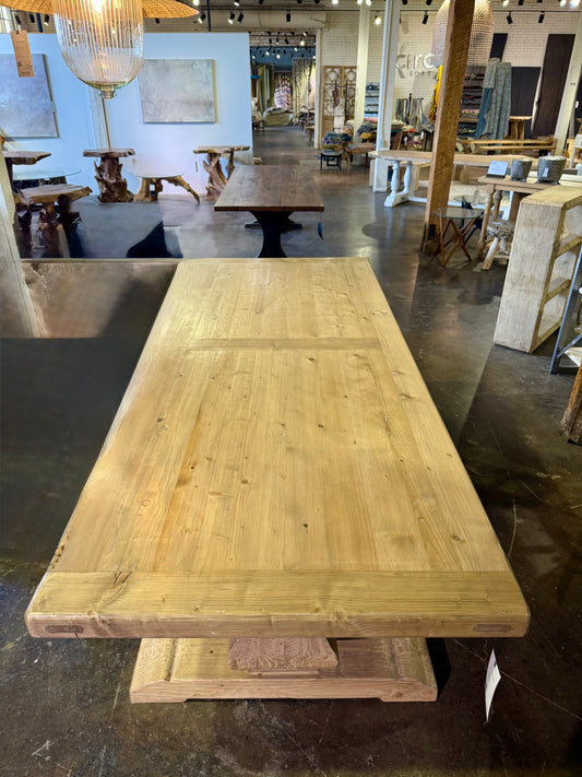 Reclaimed Natural Elm Dining Table