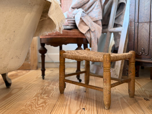 Vintage Rattan Stool