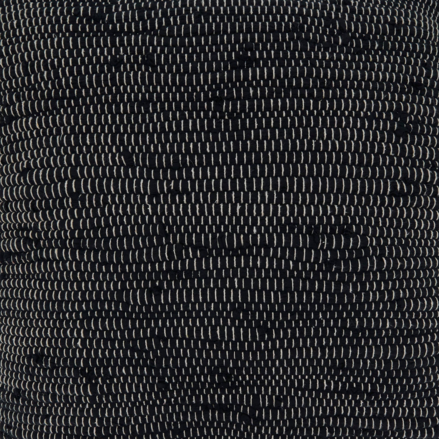 Throw Pillow With Chindi Design: Black / Cover Only / 22"