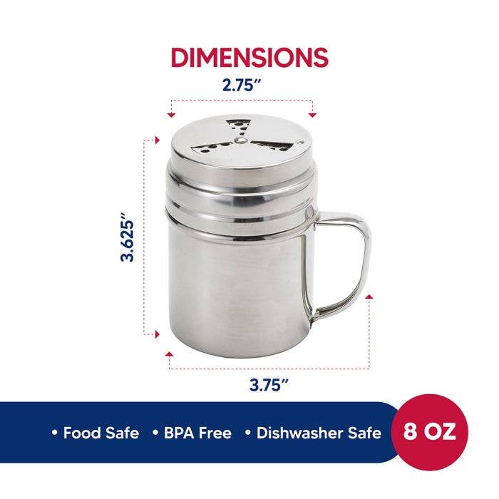 HIC Kitchen Adjustable Dry Rub Shaker