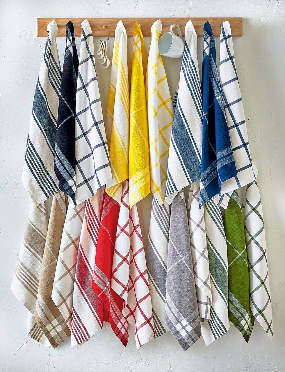 Tag Classic Dishtowel Set/3 Black Cotton Everyday