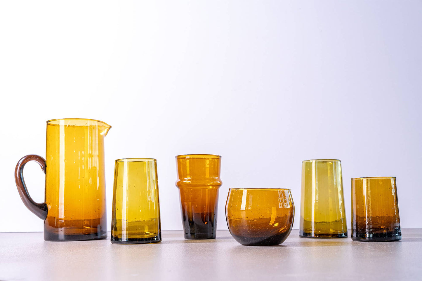 Moroccan Cone Glassware Small - Amber