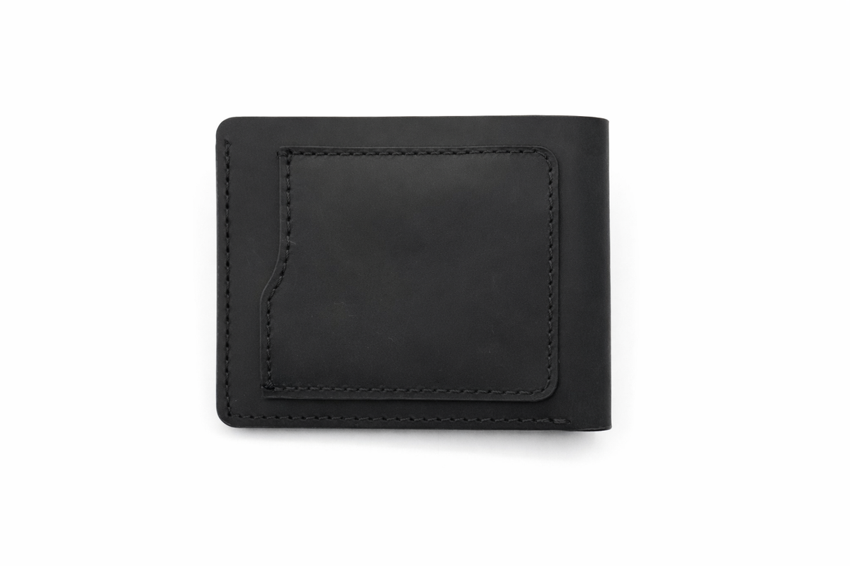 Men’s Full-Grain Crazy Leather Bifold Wallet Premium Leather: Light Brown