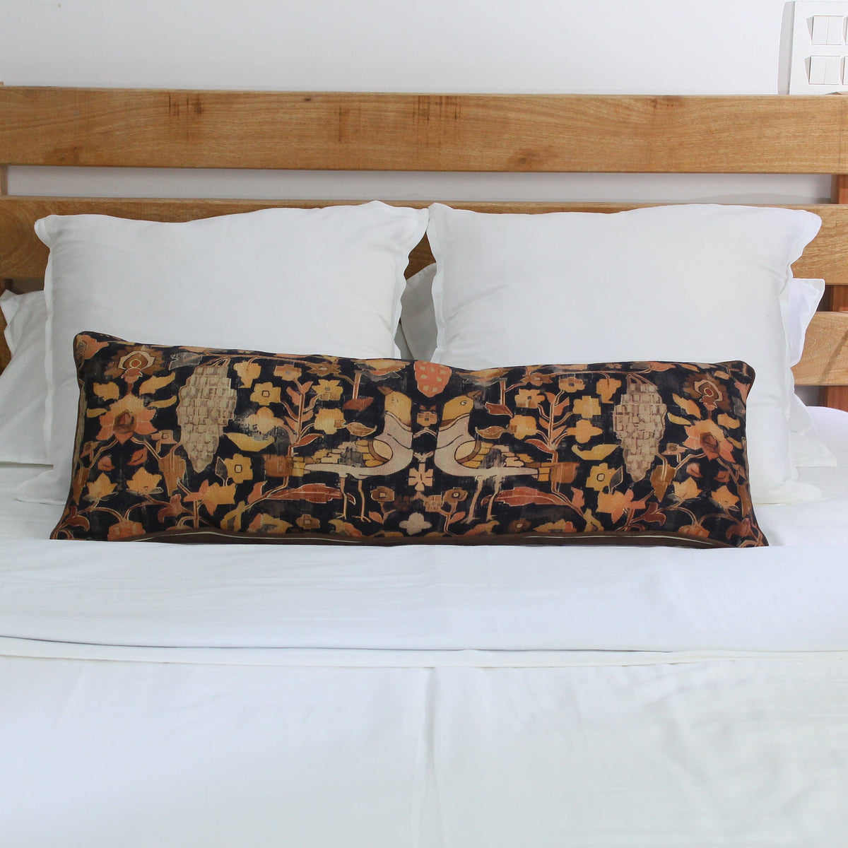 Cotton Lumbar Pillow Cover for Thanksgiving and Christmas