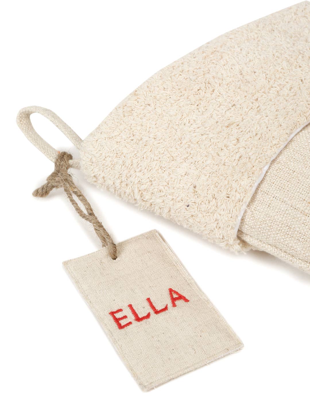 Natural Cotton Christmas Stocking | Handmade Holiday Decor