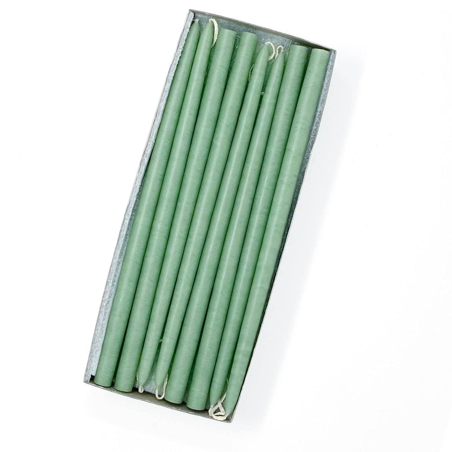 10" Unscented Hand Dipped Tiny Taper Candles - 39 Colors: Shell White