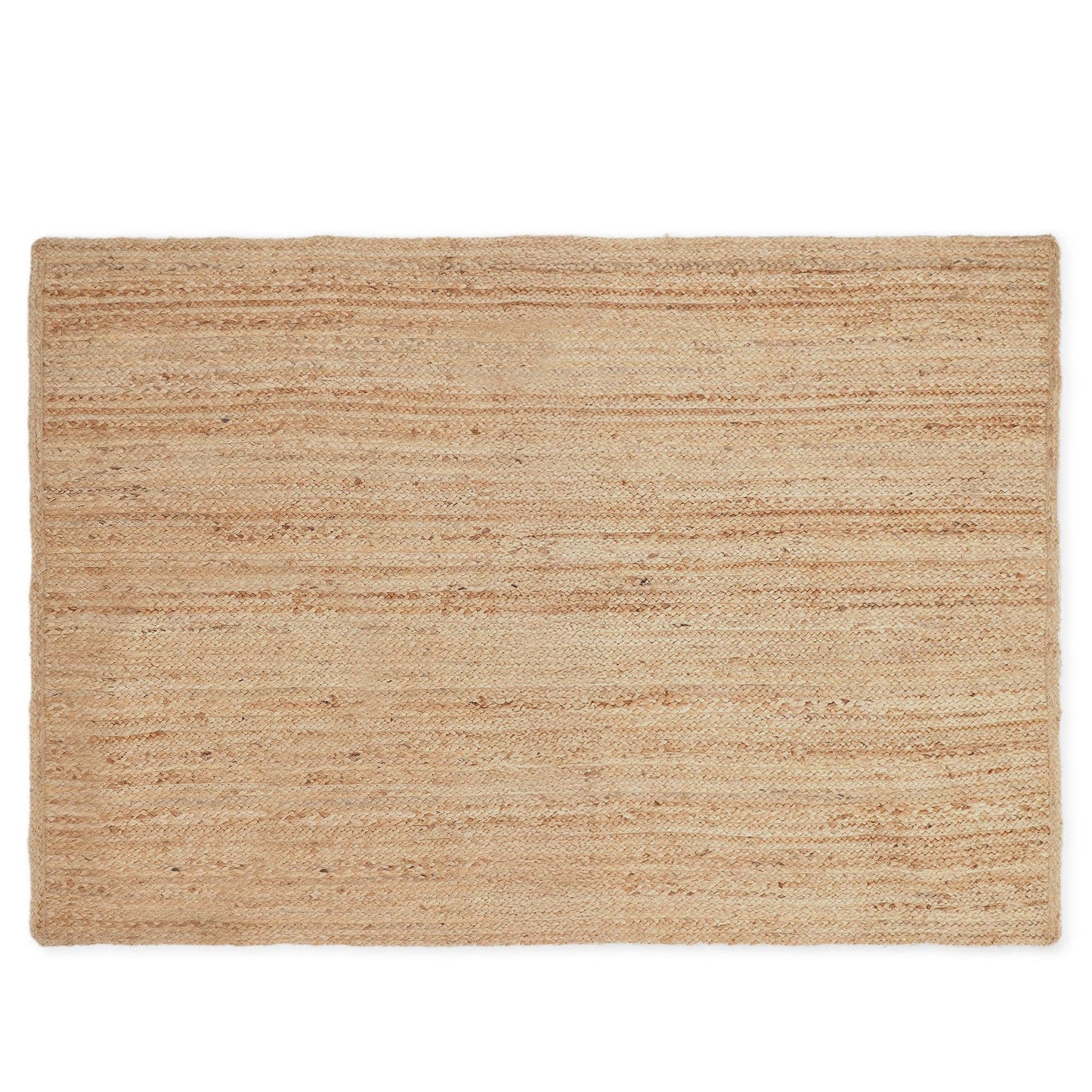 · REDEARTH · Rectangular Area Rug - 4'x6' Braided Natural Jute with Non-Skid Backing - Handwoven Boho Rug for Bedroom, Kitchen, Living Room - Farmhouse Aesthetic Home Decor - Durable Handmade Rug: Natural / (4'x6') - Rectangular
