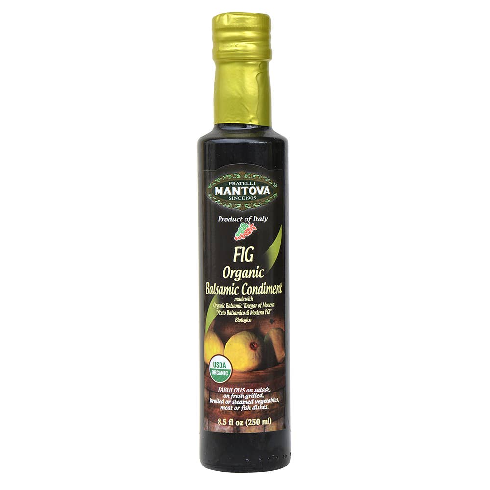 Mantova Organic Fig Balsamic Condiment, 8.5 fl. oz.