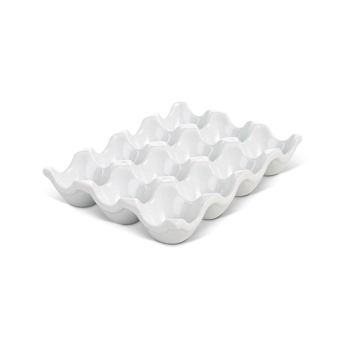 Porcelain Egg Crate – Holds 12 Eggs, Oven Safe