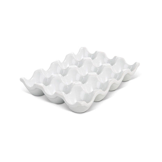 Porcelain Egg Crate – Holds 12 Eggs, Oven Safe