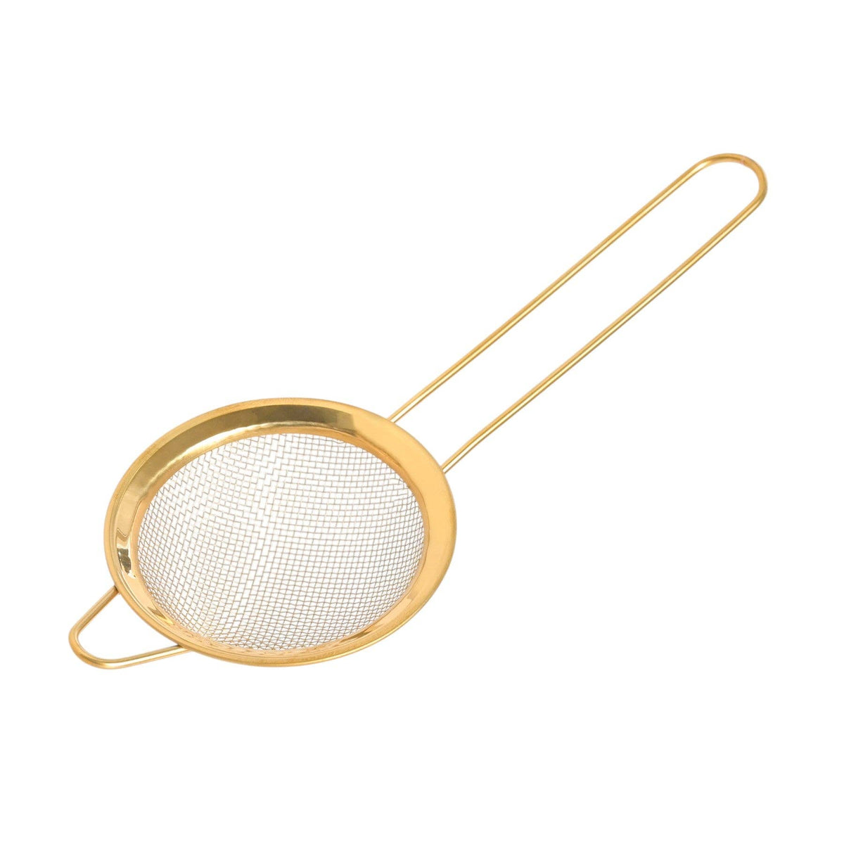 3"D Stainless Steel Tea Strainer with Brass Handle (10/300)