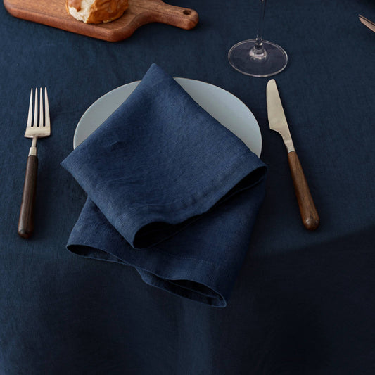 100% Linen Napkins  - 20'' x 20'' - Navy