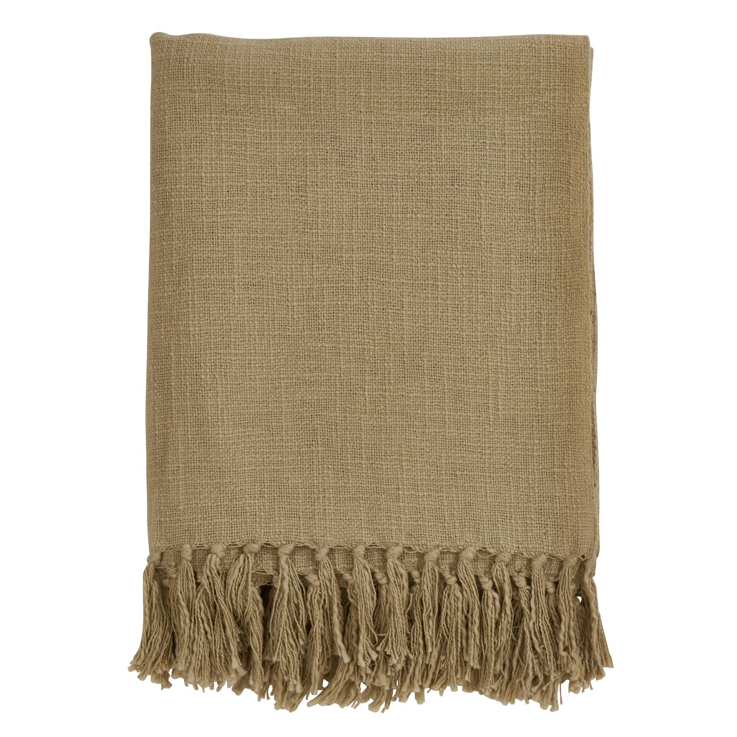 Tasseled Throw: Natural / 50"x60"