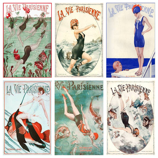 La Vie Parisienne Beach Girls Mini Matchbox 60Pk - ANN433