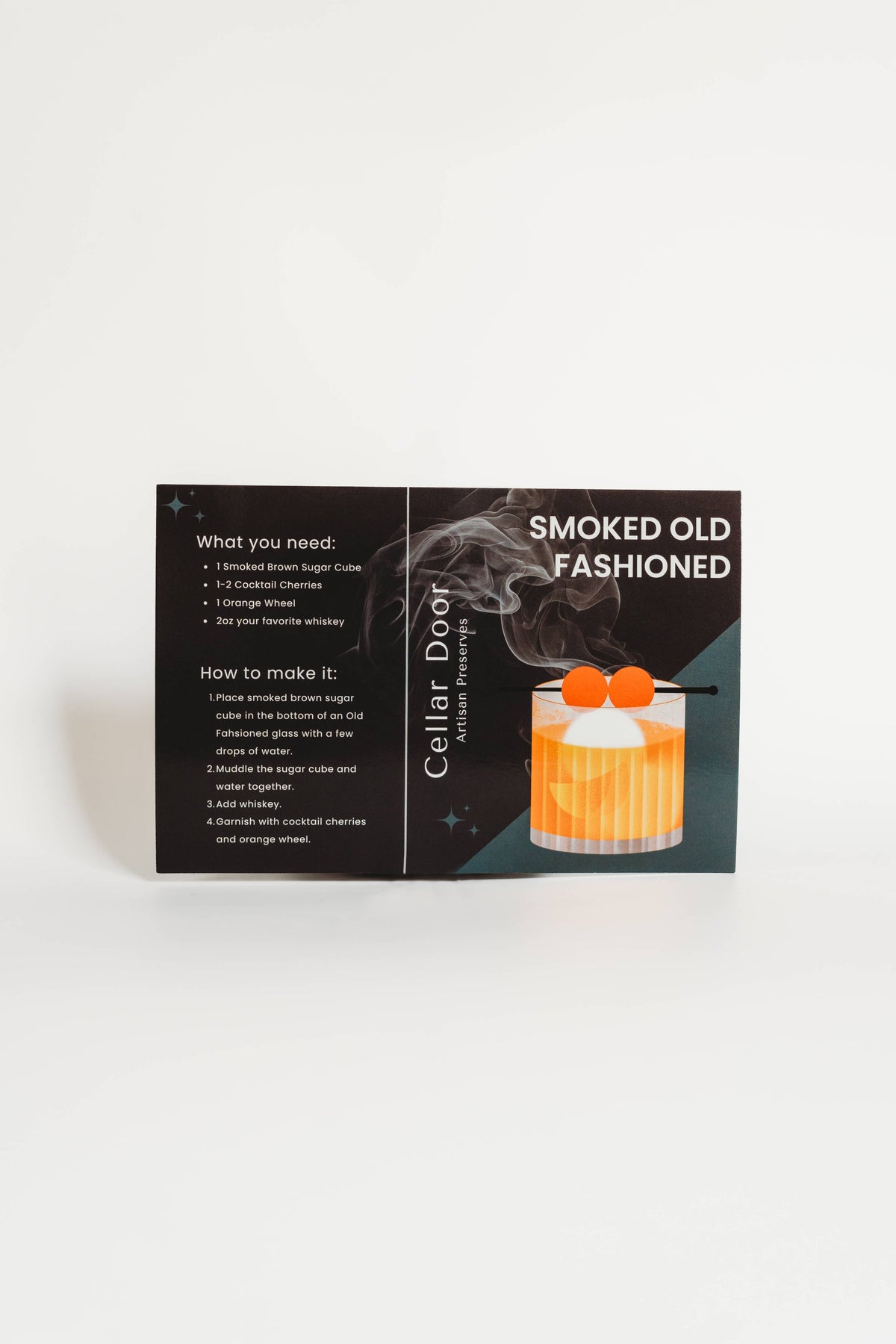 Smoked Brown Sugar Cubes -Perfect for cocktails/mocktails: Pouch 1.8oz
