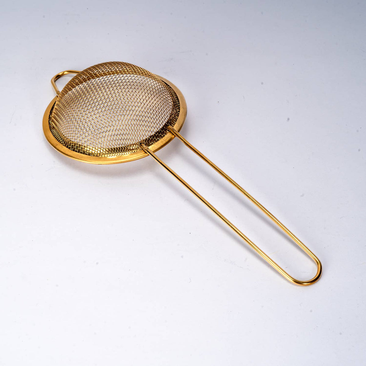 3"D Stainless Steel Tea Strainer with Brass Handle (10/300)