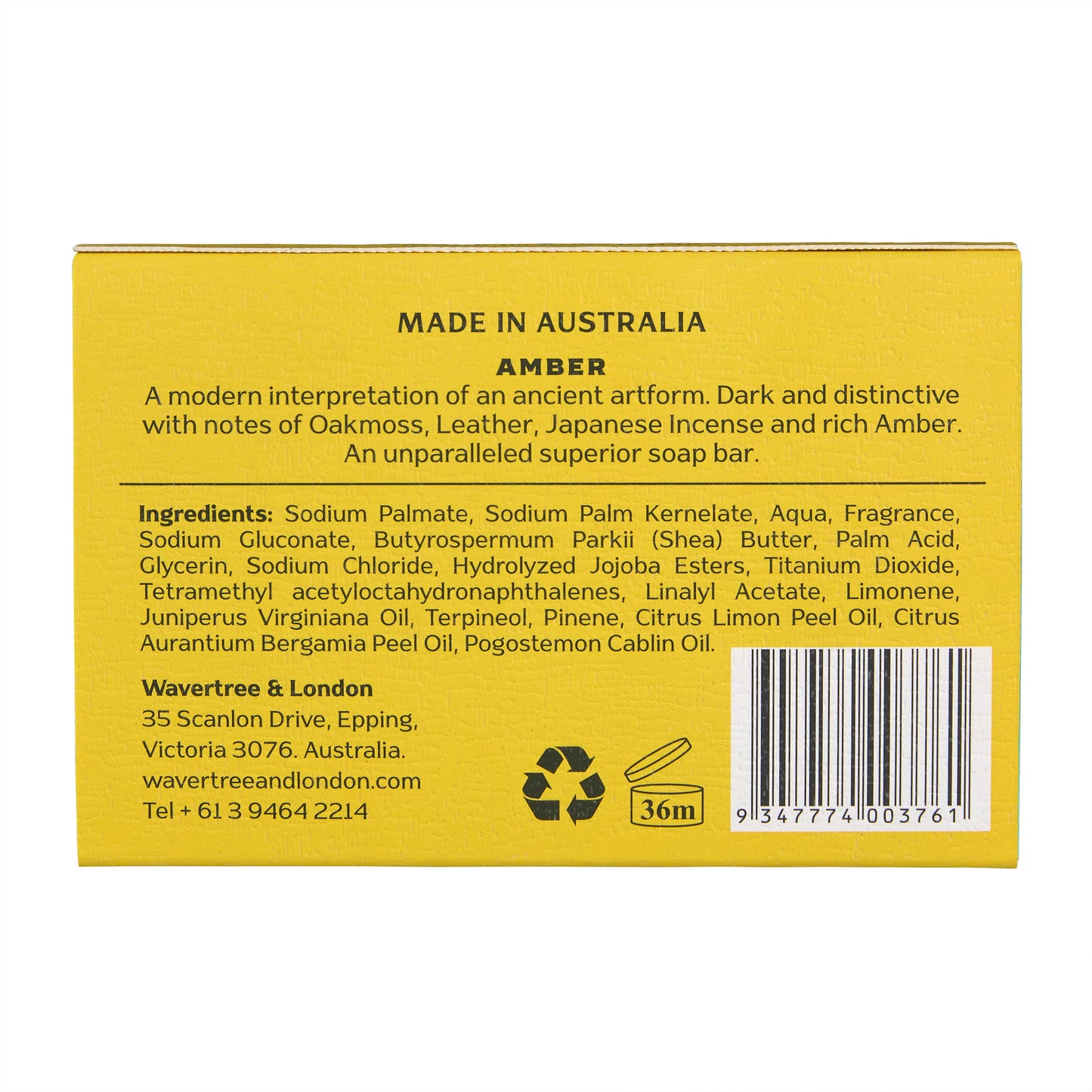Mr. London AMBER Men's Soap Bar (4) - 10z bar