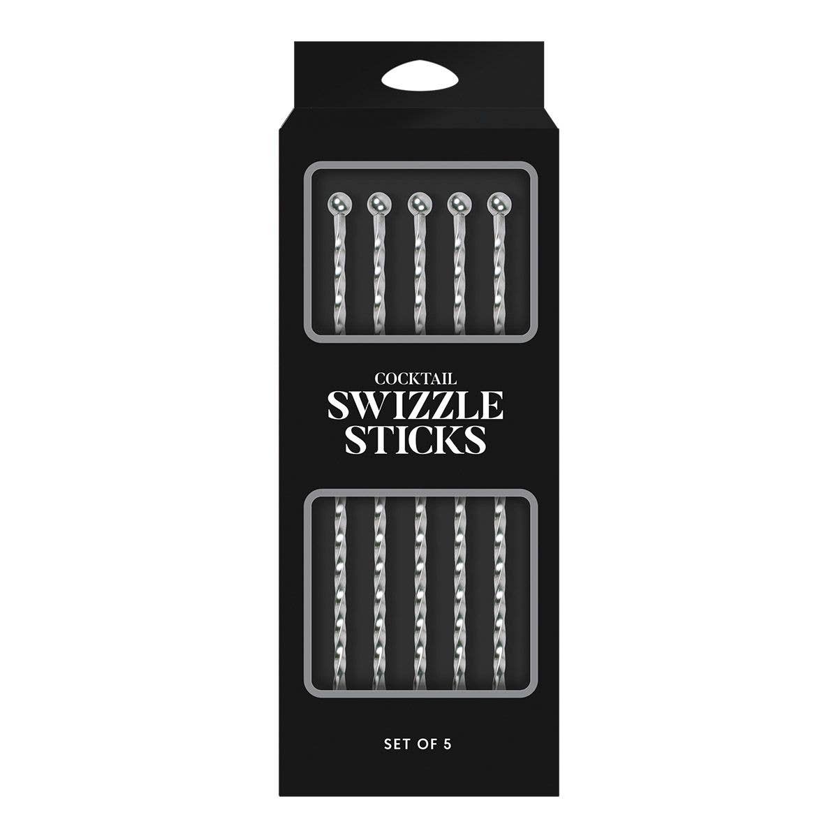 HIC Bar Swizzle Sticks, Set Of 5