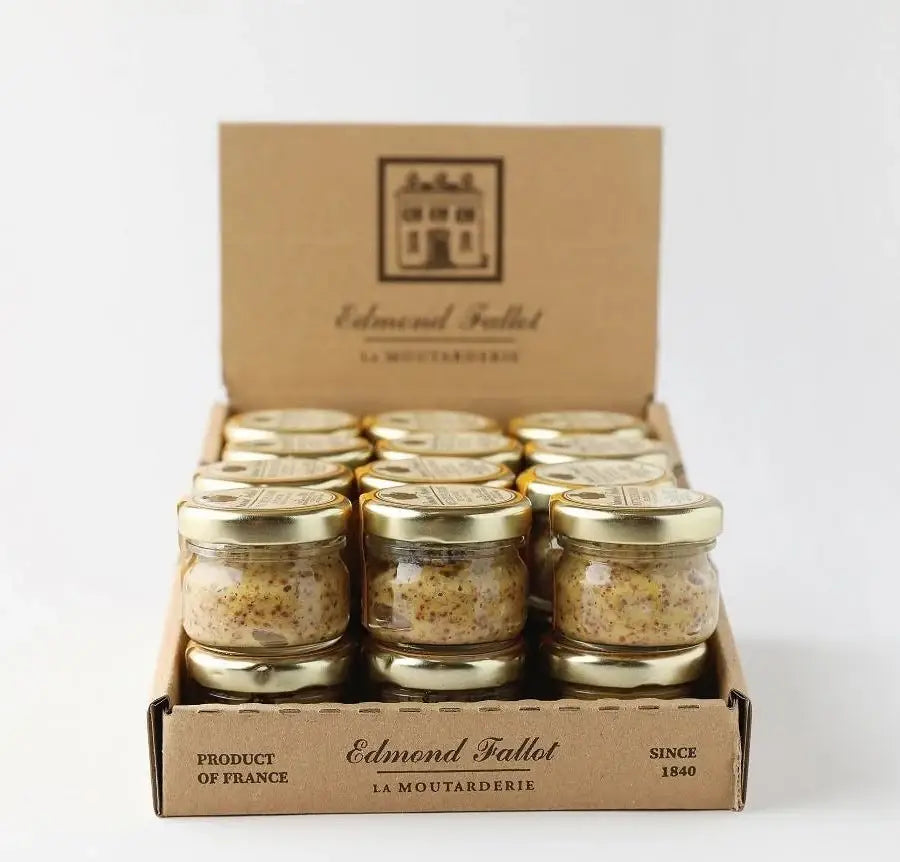 Mini Jar 1oz Edmund Fallot Wholegrain Mustard w/ Display Box