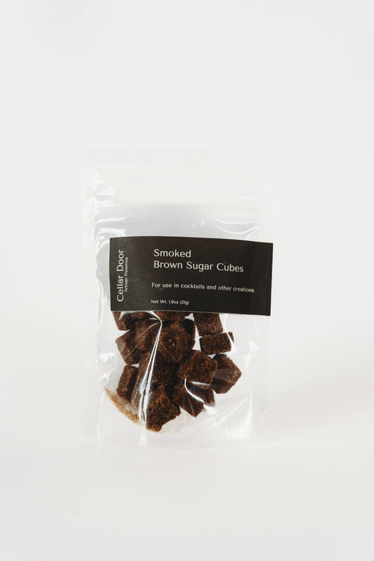Smoked Brown Sugar Cubes -Perfect for cocktails/mocktails: Pouch 1.8oz