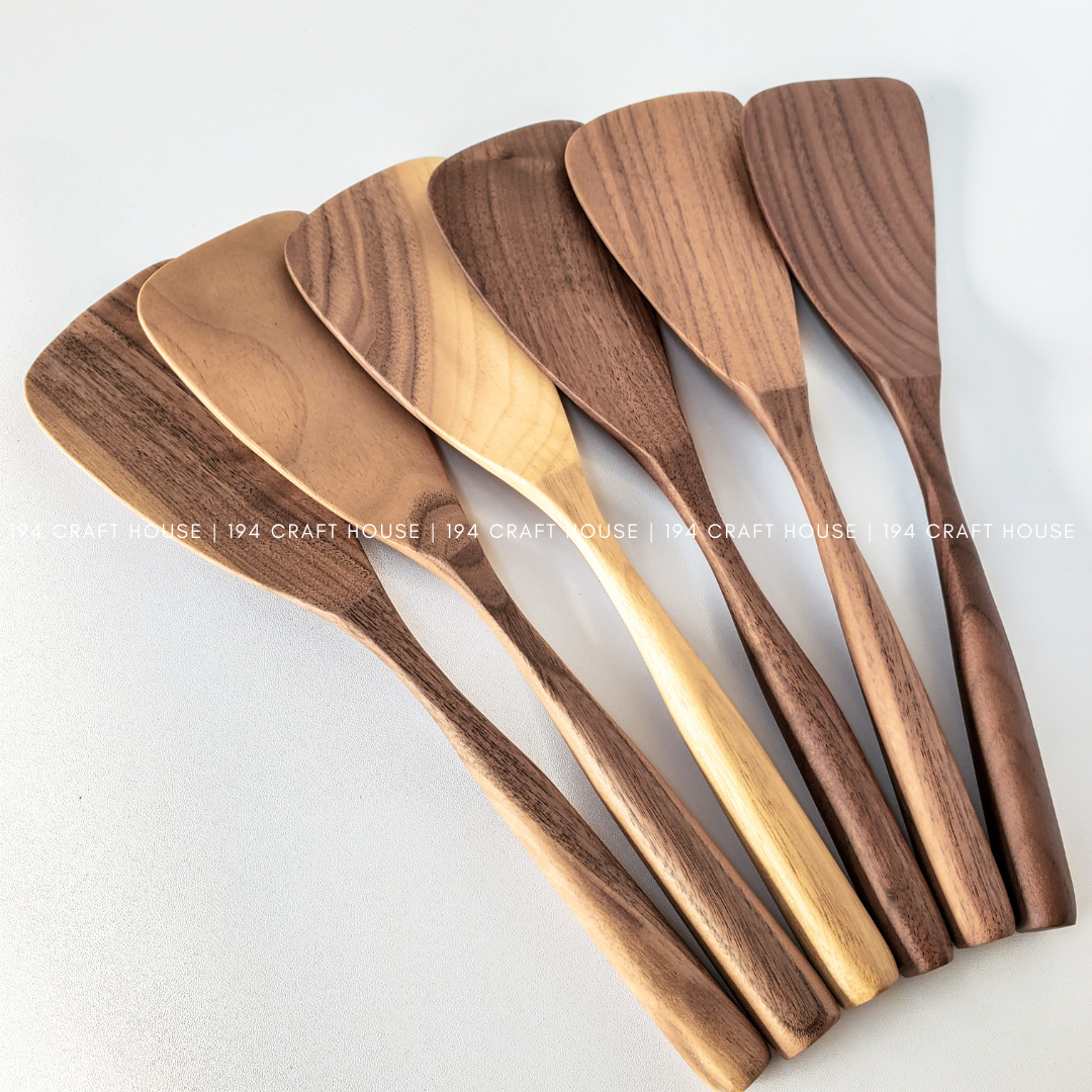 Walnut Wood Spatula - 12"- Kitchen Serving Utensils