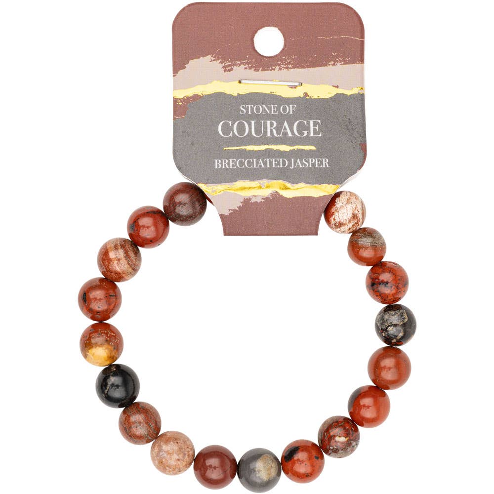 8 MM ENERGY BEAD BRACELETS: ZEBRA STONE