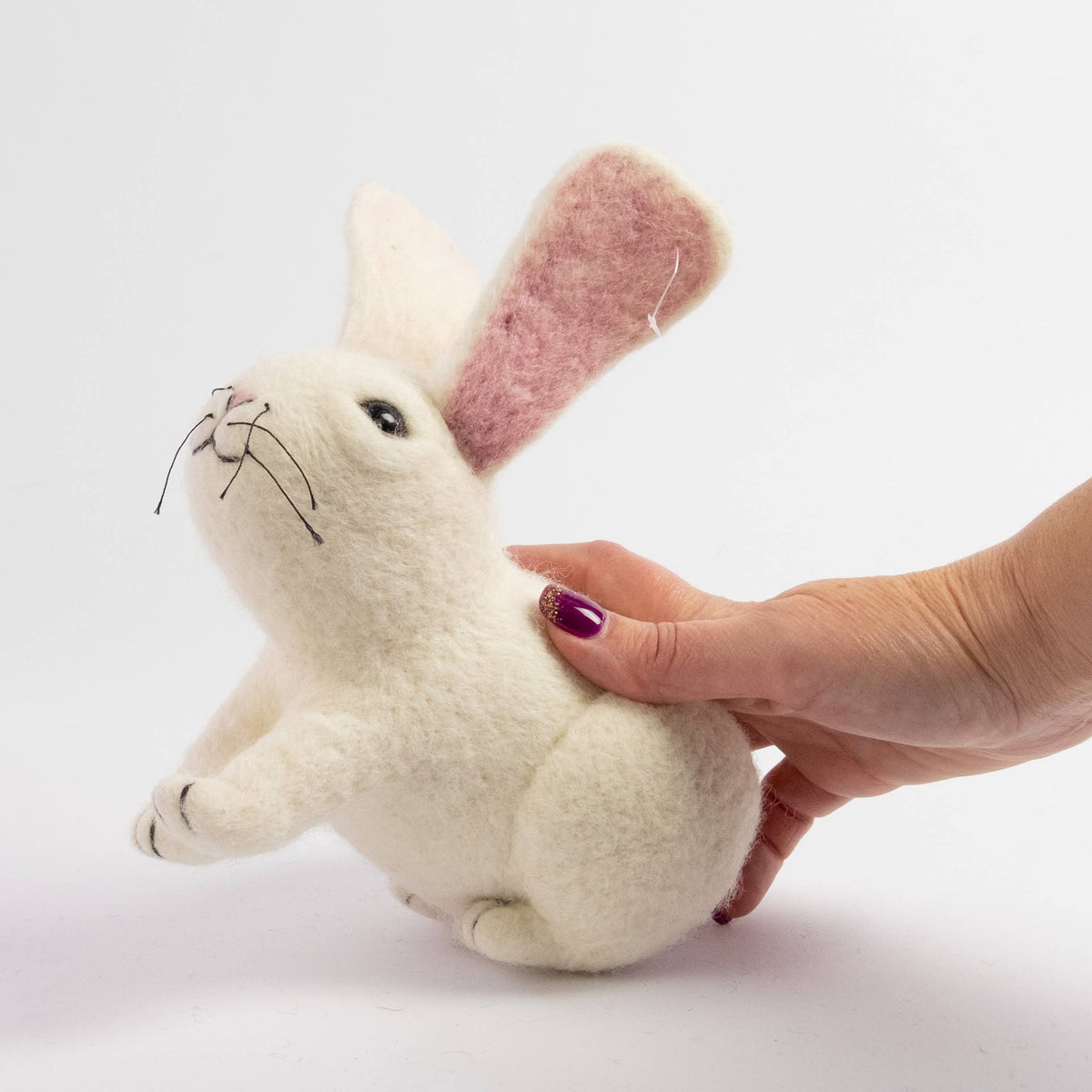 Toys - Bunny Rabbit - White - Small and Large: S
