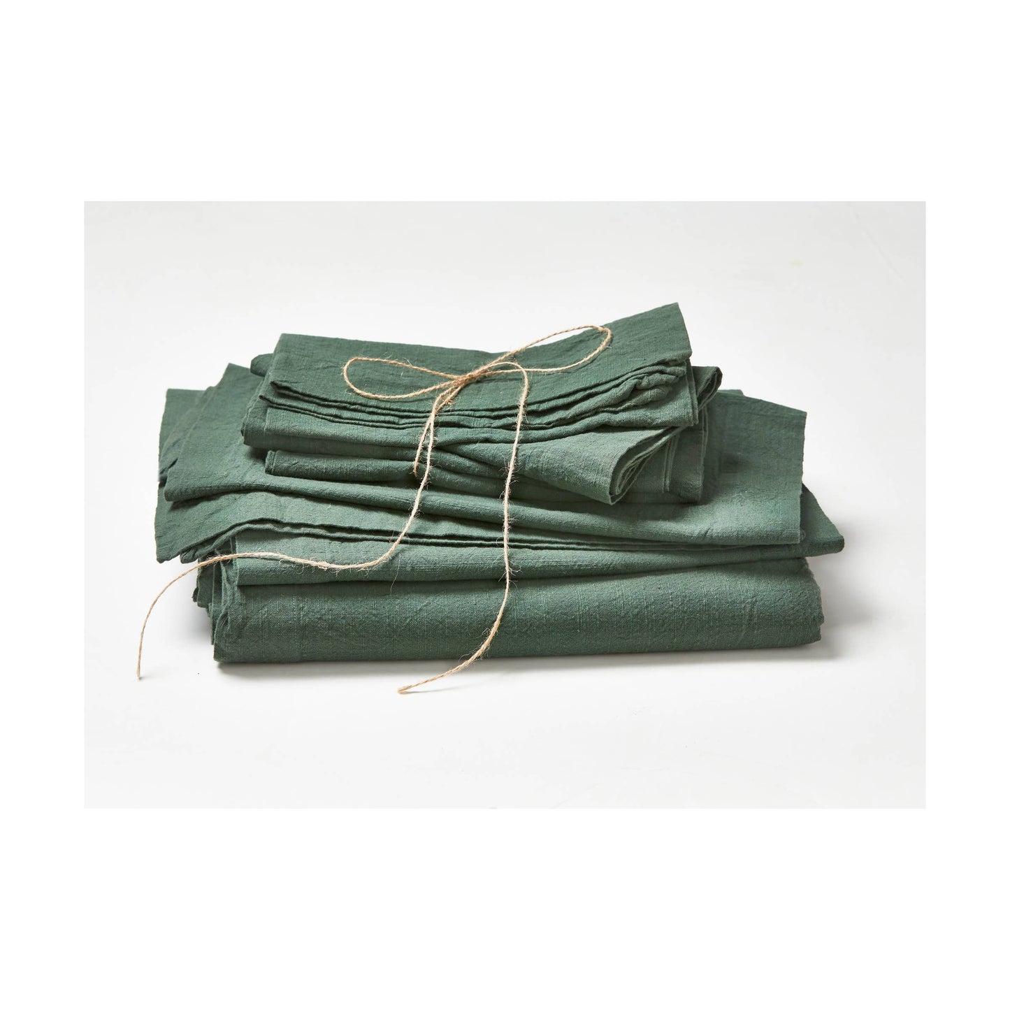 Cotton Slub Napkin Set of 4 - Dark Green