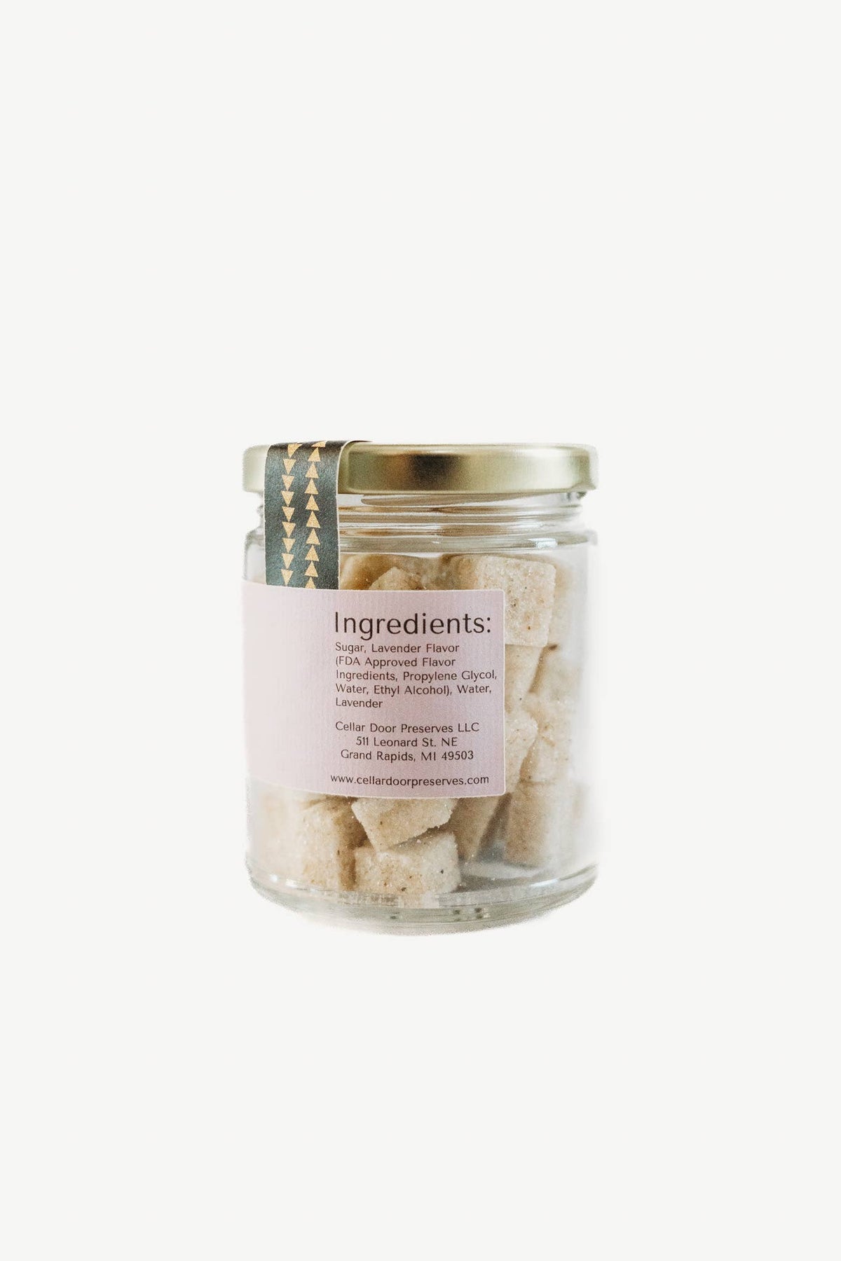 Lavender Infused Sugar Cubes-Jar 4oz