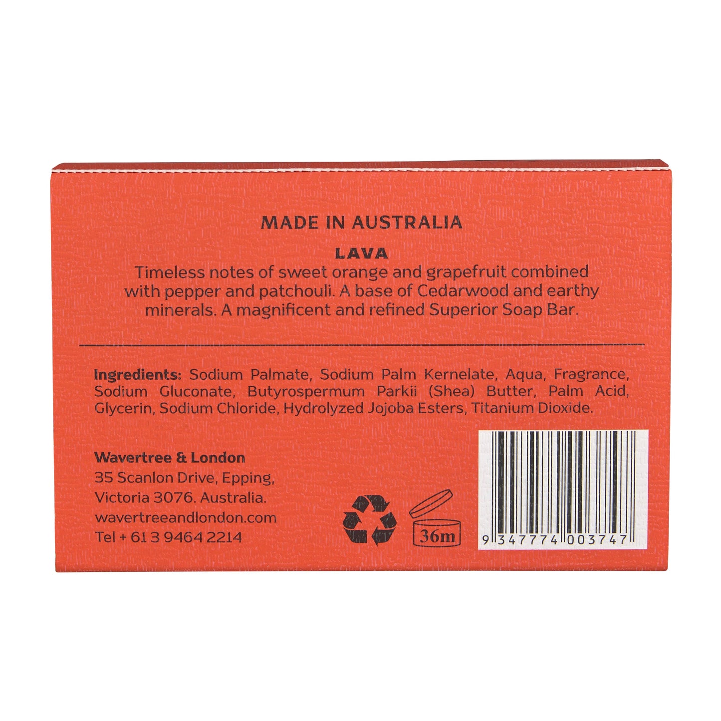 Mr. London LAVA Men's Soap Bar (4)- 10oz bar