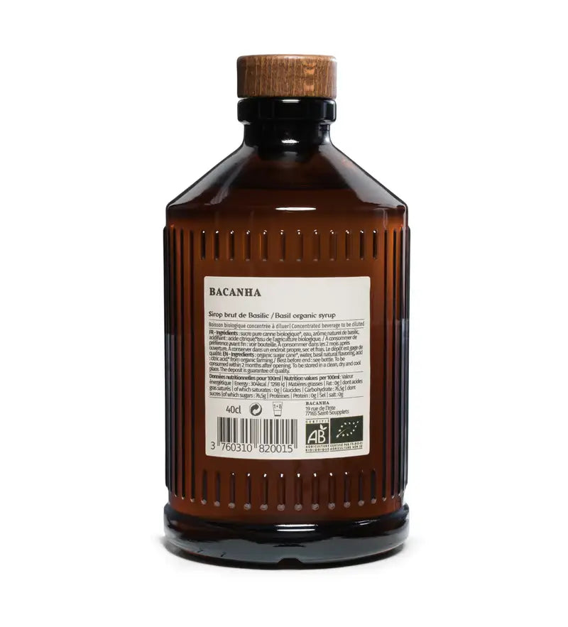 Organic Basil Syrup 13.5oz