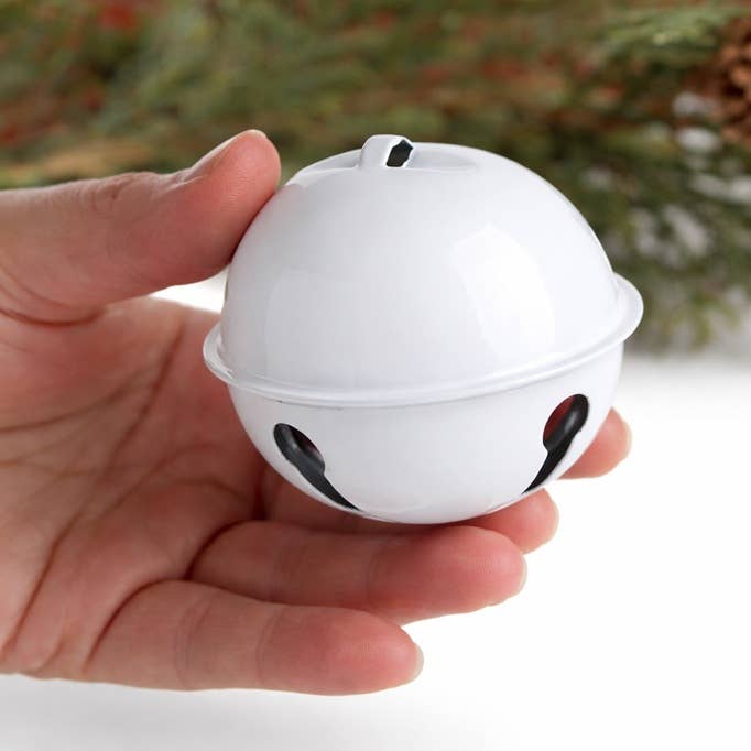 2-3/4" White Sleigh Bell - Christmas Crafts & Holiday Decor