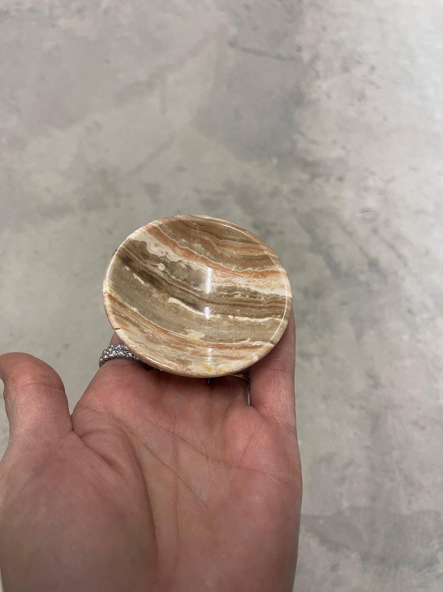 Banded onyx mini bowl 