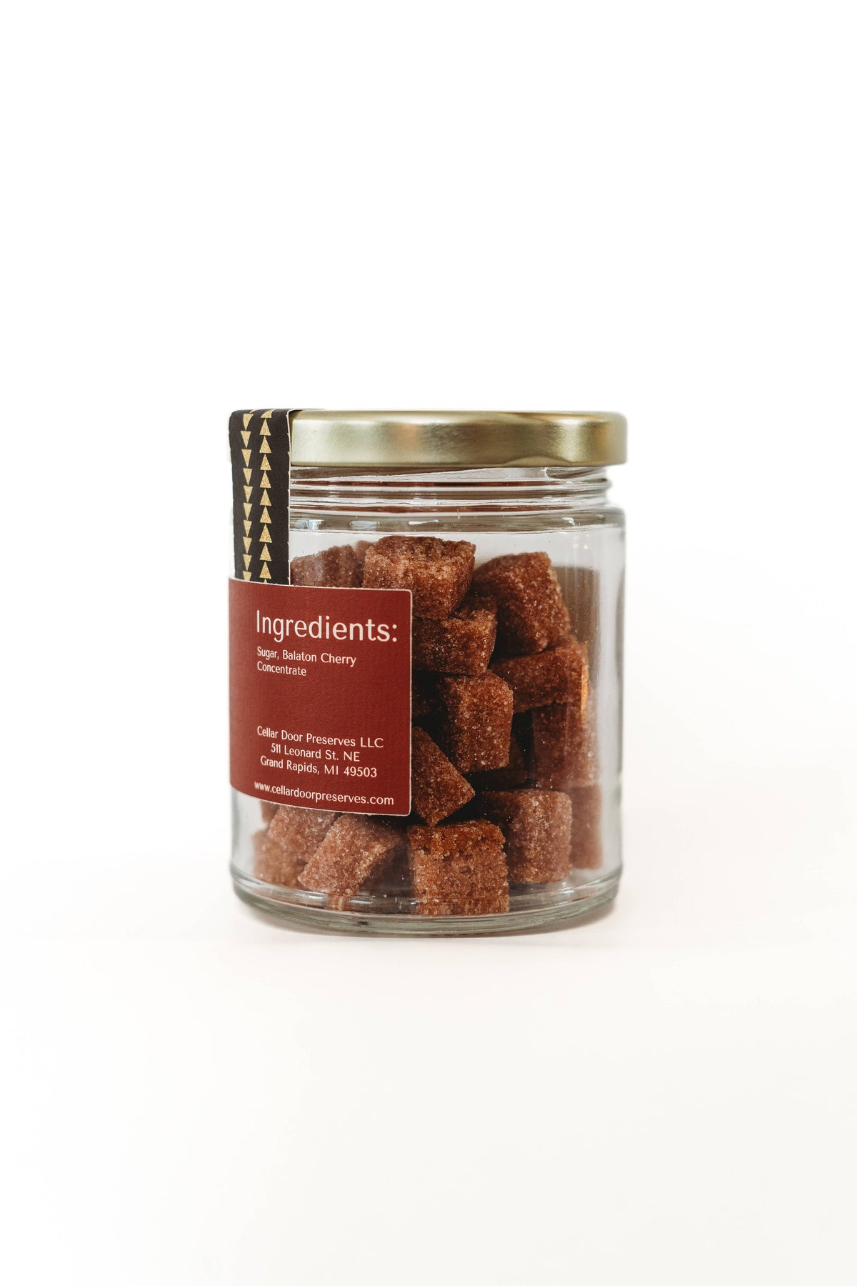 Cherry Infused Sugar Cubes -Jar 4oz