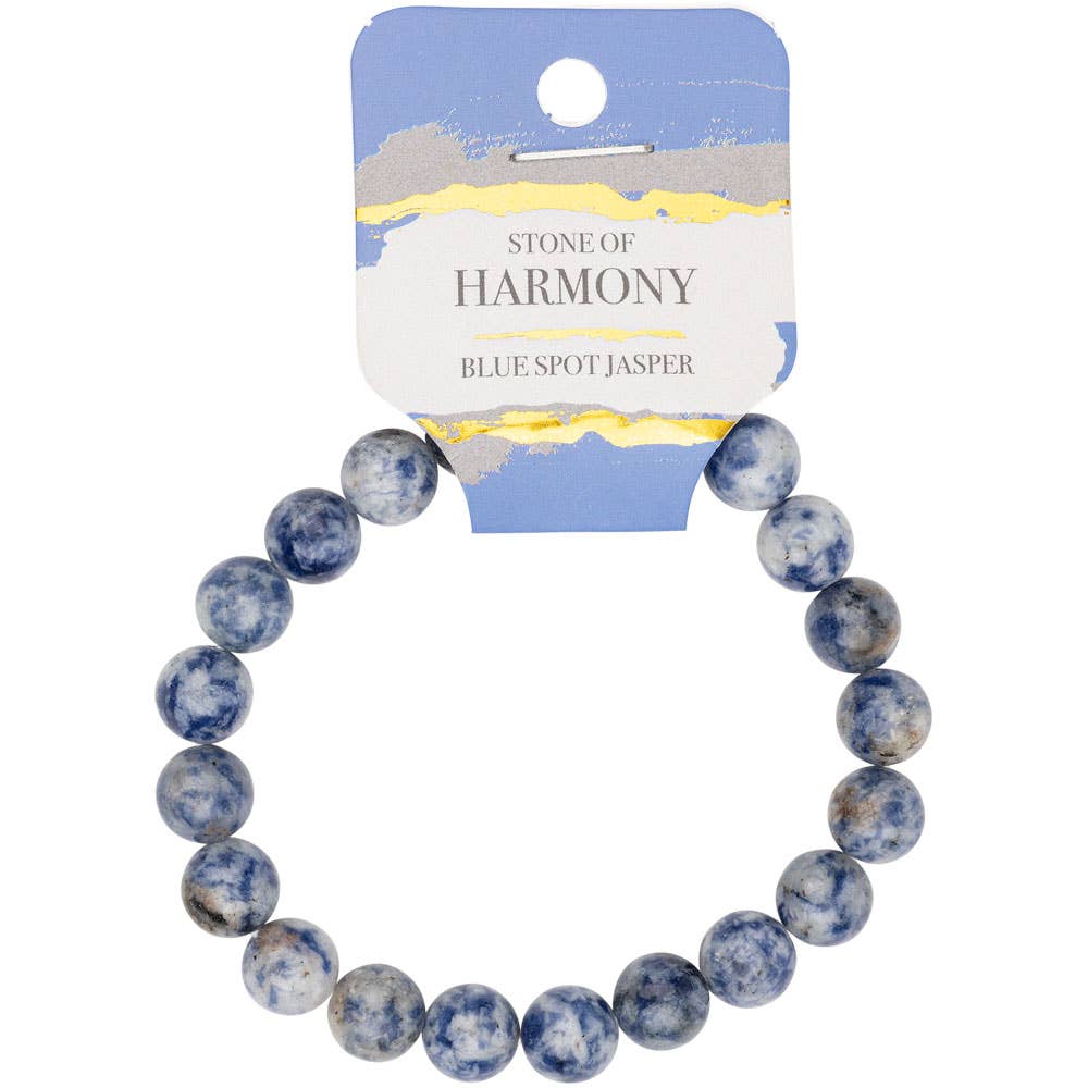 8 MM ENERGY BEAD BRACELETS: ZEBRA STONE