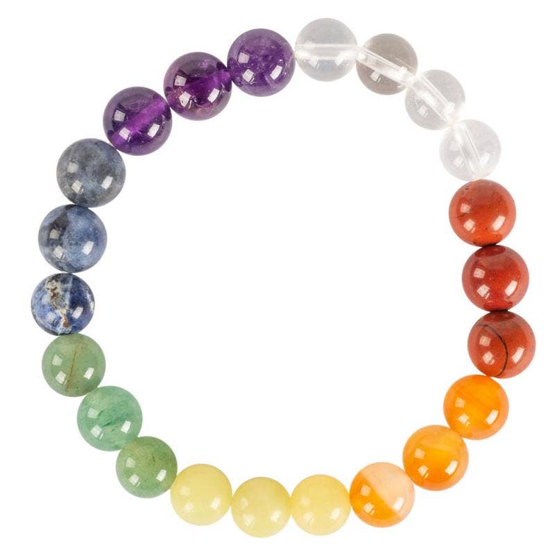 8 MM ENERGY BEAD BRACELETS: ZEBRA STONE
