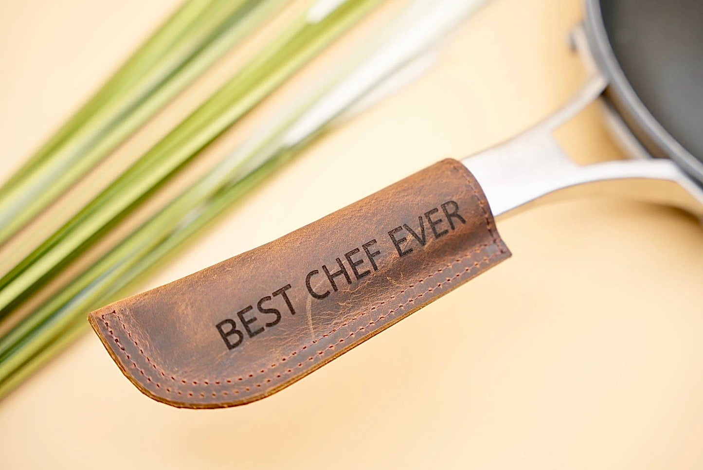 Leather Hot Handle, Panhandle Potholder Holder for Cast Iron