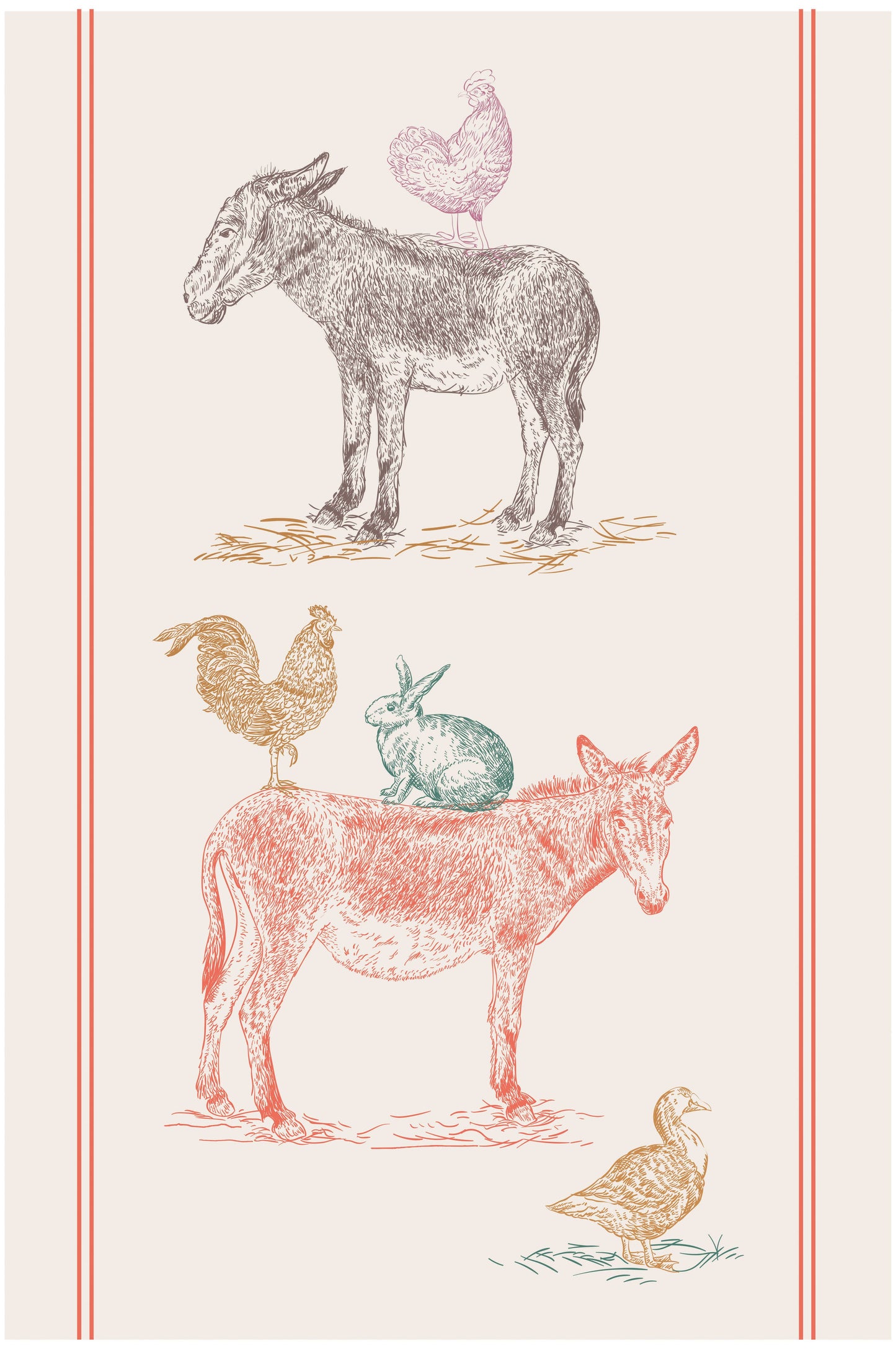 Ecru Firm Tea Towel 48*72