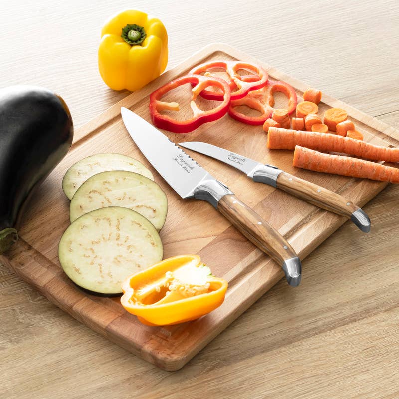 Vegetable Knife Set / Olive Wood Handles